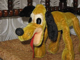 Antique 1950s Schuco German Pluto Dog Yellow Mohair 10 inch Wire Poseable