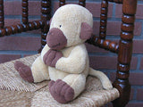 Soft Monkey Plush 9 inch Sitting Baby Safe Amicon Health Insurance Holland