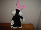 WB Looney Tunes Sylvester 18 inch Big Cat Easter Bunny Ears Plush 1998