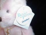 Applause Bears of Faith with Crucifix Necklace Plush Teddy Dan Born Oct 25