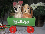 Antique Schuco Disney 1950 Lady and The Tramp Mohair Dogs