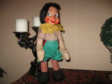 Old Antique 1950's Schuco German Jointed Pinocchio Doll