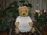 Antique Sonneberg Thuringia Germany Girl Bear 20 Inch 1930s