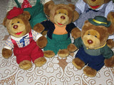 Pickwick Tea RARE Dutch BEAR FAMILY 5 Plush Toy Lot