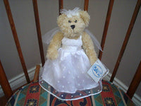 Ganz Bride Bear Wedding Dress Fully Jointed H5918 Tags