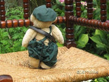 Antique Old English UK Newspaper Mail Post Man Bear