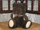 Gebro Dronten Holland Jointed Chocolate Brown Teddy Bear