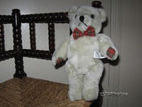 AA Soft Toys UK Yes Club Teddy Bear Beige Plush 11 Inch Plaid Paws Bow