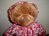 Aeropostale Annual Christmas Bear Wearing a Red Jacket 16 Inch ALL Tags 2007