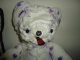 One of a Kind PLUS ART CREATURE BEAR Inside Out Furry Fabric RARE