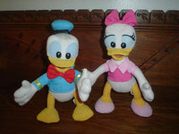 Walt Disney Vintage Donald & Daisy Duck Bendable Dolls