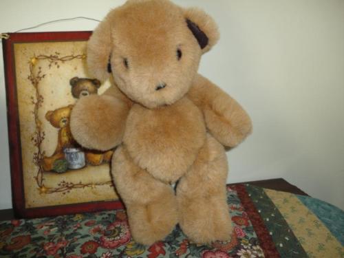 TEDDY BEAR One of a Kind Handmade by Linda Fully Jointed Furry Plush