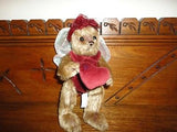 Bearington Fairy Bear Wings Velvet Heart Faux Mohair 10 inch Retired