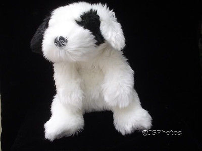Gund Shaggy Dog 41346 Black and White 17" Handmade 2001
