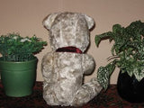 Antique 1930s Dutch Arthur Van Gelden Bear Gray Mohair Squeaker 14 Inch