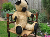 Antique 1930s Dutch 30 inch Van Gelden Growler Jointed Teddy Bear