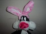 WB Looney Tunes Sylvester 18 inch Big Cat Easter Bunny Ears Plush 1998