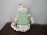 CANADA Artist OOAK BEAR Cotton Rose Pattern Jumbo 23 inch