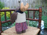 Europe OOAK Handmade Stuffed Moose With Fishing Rod