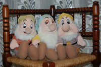 Snow White Plush 3 Dwarfs Doc Bashful Sneezy Merison Holland Rare
