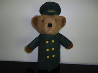 Vintage HARRODS UK London Door Man Teddy Bear PUPPET Item 97167 Retired