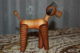 Antique Old Scandinavian Bojesen Style Wooden Poodle Dog 1950s