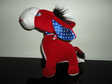 USA Mardi Gras New Orleans Louisiana Donkey Plush Toy Souvenir Flag Design