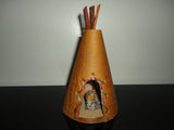 Real Wood Birchbark Tree Indian TEEPEE Handmade Collectible Native American