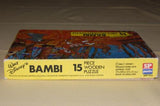 Vintage Walt Disney 15 Piece Bambi in Forest Wood Puzzle 1979 Made In England