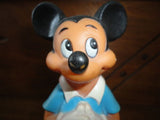 Vintage Mickey Mouse Rubber Squeaker Toy Marked Walt Disney Hong Kong 5 inch
