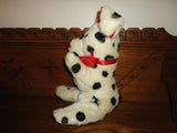 Antique Silk Plush Dalmatian Dog Felt Tongue Wire Posable Google Eyes 11 inch