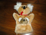 Vintage Koala & Baby Plush Puppet Handcrafted California Stuffed Toys