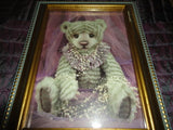 One & Only Bears Artist Michelle Lamb OOAK ECHO Bear Photo Art Card Framed 2004