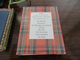 Christmas Set of 3 HC Miniature Books & Santa Figure