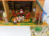 Vintage 1970s Doll House Okwa Netherlands Miniatures Dolls Furniture Complete
