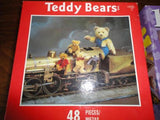 Steiff Hermann Bears on Train & Hansel Gretel German Teddy Bear Puzzle Lot of 2