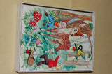 Vintage 1960s BAMBI Deer & Gnome Forest Wooden Jigsaw Puzzle 20 Pc Kolibri NL