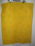 Vintage Handmade Patchwork Quilt Cute Mice Green Yellow Flowers Cherries 36"x26"