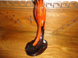 Canada Canuck Pottery Quebec LABELLE Woman Statue Sexy Figurine 15" Vintage