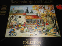 Ravensburger Puzzle Canadian Artist Pauline Paquin Fall Corner Store 1000pcs