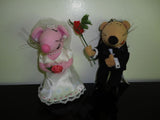 Bride Groom Comical Mice Set 2 Key Chains Kamhi World Clearwater Florida