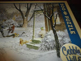Cobble Hill Puzzle BACKYARD HEROES Canadian Artist Douglas Laird 500 PC Hockey