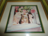 UK Artist Wendy Stevenson DANGEROUS MISSION Cats Art Print Made England Framed