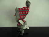 Chicken Little Stuffed Figurine Woolen Knitted Winter Outfit 9 inch