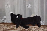 Jip & Janneke Takkie Black Dachshund Dog Plush RARE Famous Childrens Book Toy