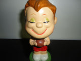 Vintage 1960s Kissing Boy & Girl Basketball Nodders Bobbleheads Japan