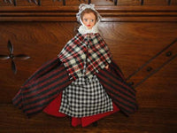 Vintage Nisbet Lady Doll Full Costume 7.5