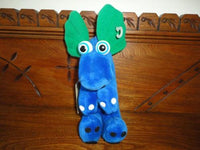 Mighty Star Special Effects Alpha Critters EEP Blue Letter E 10in Vintage 1986