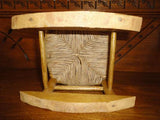 Vintage Wooden Rattan Rocking Chair Doll or Bear Handmade