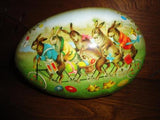 Nestler Made in Germany Famous Easter Egg Bunnies on Bike Chickens 18cm